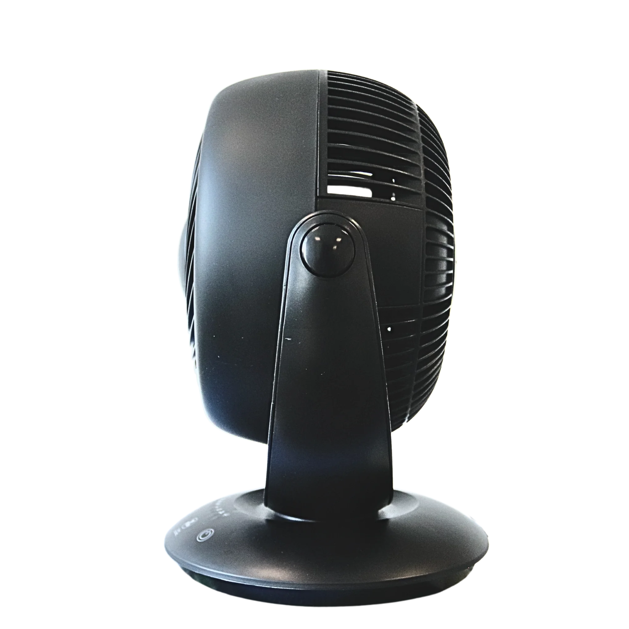 Black fan on a white background