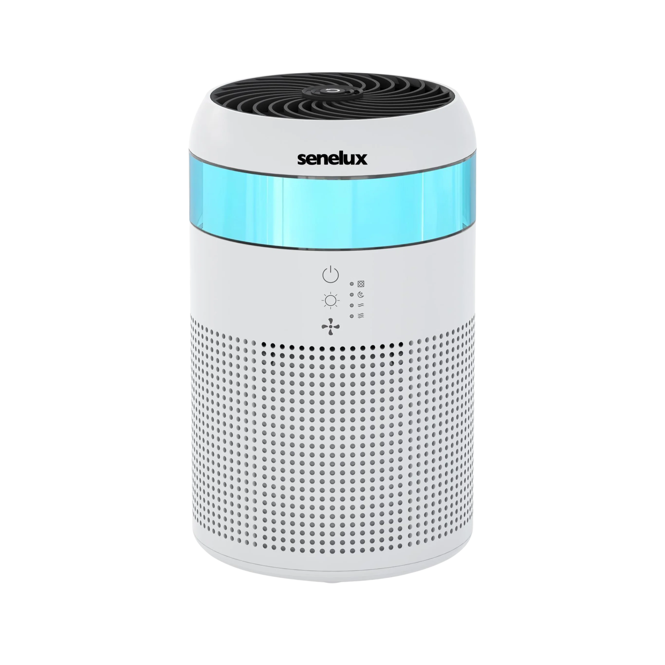 Air purifier with online blue light
