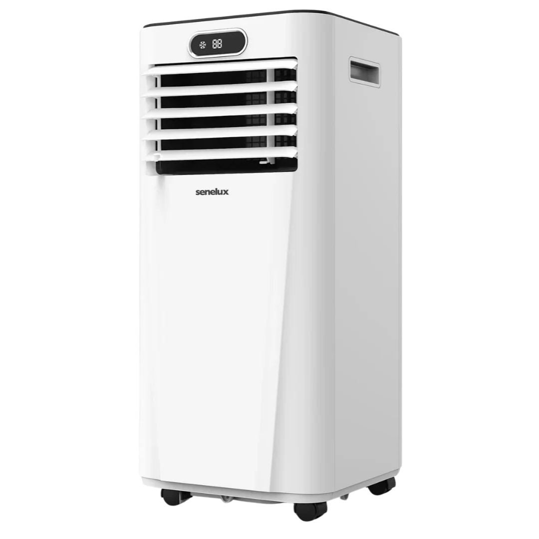 White portable air conditioner with 'sencorlux' branding on a white background
