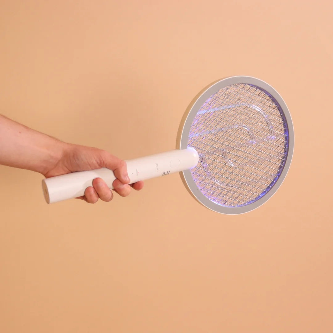 Senelux Electric Fly Swatter Bug Zapper 2in 1 Racket Fly Killer USB Rechargeable Fly Zapper
